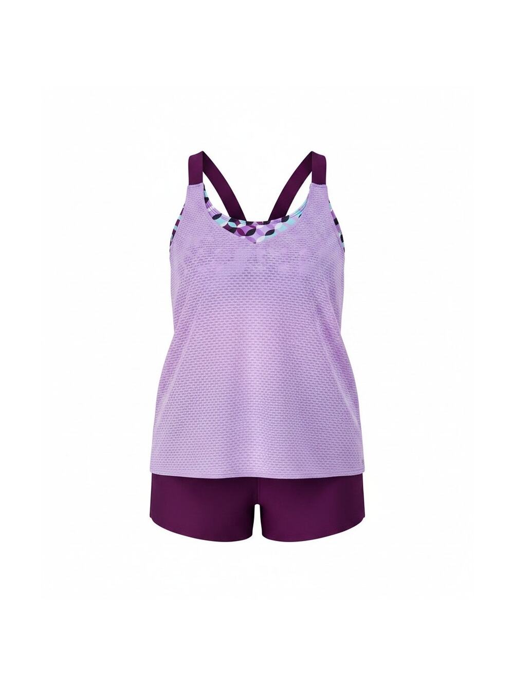 ZeroXposur Women's 2-Piece Wide Strap Tankini Swimsuit Set Size XXL